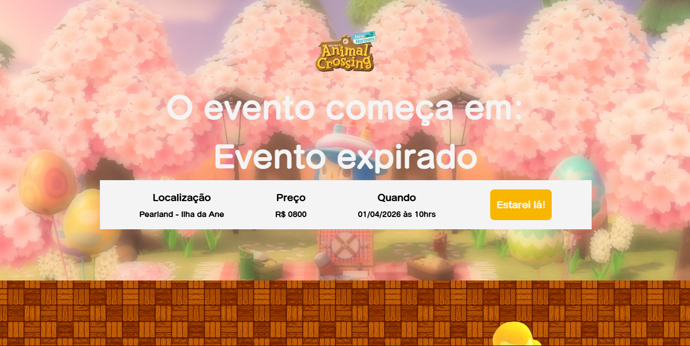 Projeto Landpage Evento